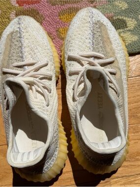 adidas Yezzy White Textile Shoe Size Label (Male)